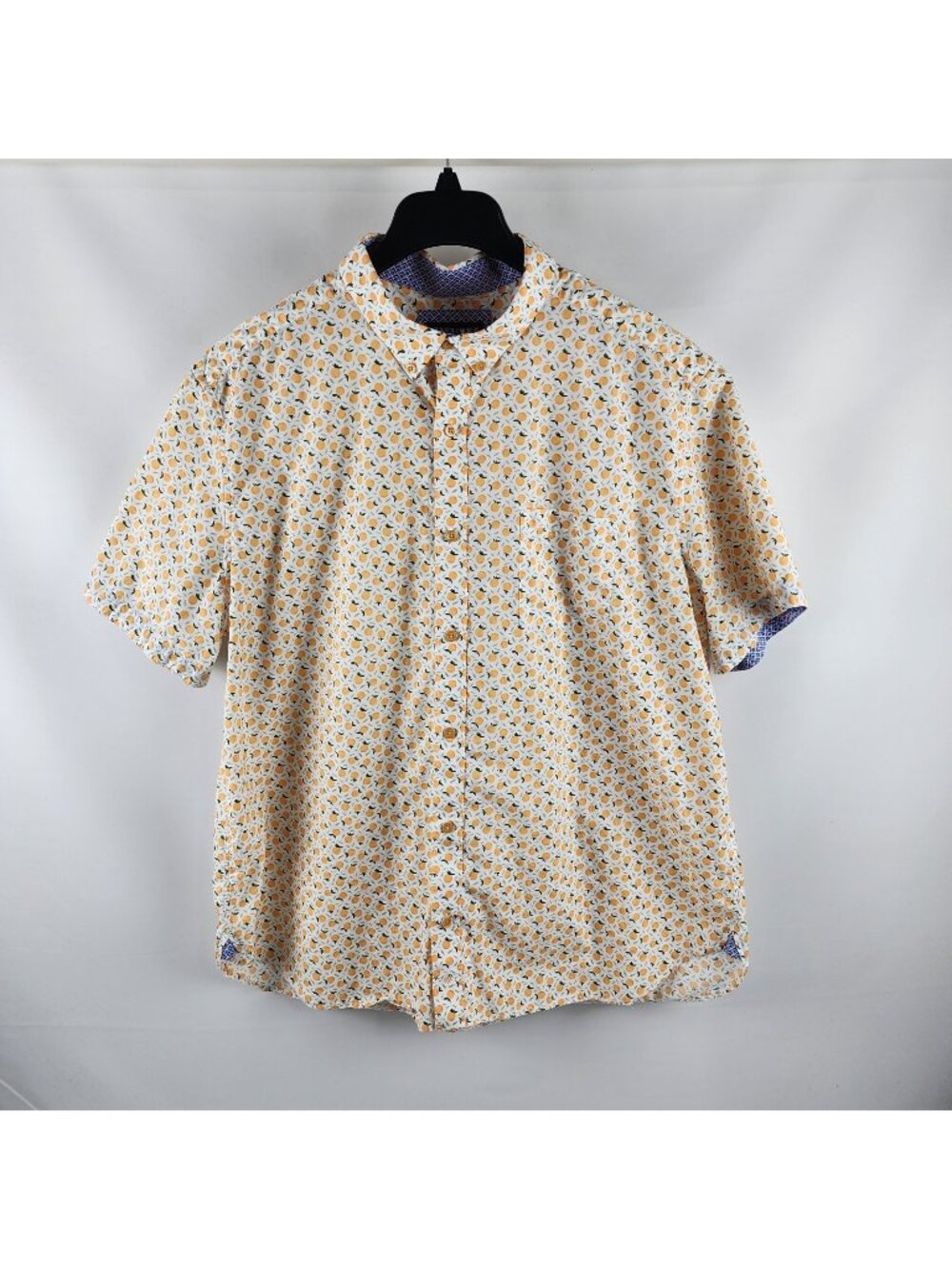 Johnston & Murphy Shirt Mens XXL Multi Peaches S/S Button Up